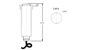 Halco Lighting ProLED Nicheless RGBW Color LED Pool and Spa Light Fixture | 12V 8W 100' Cord | FLCN-12-8-100