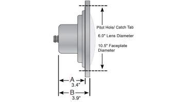 Halco Lighting ProLED RGBW Color LED Pool Light Fixture | 120V 33W 100' Cord | FLCWP-120-7-100
