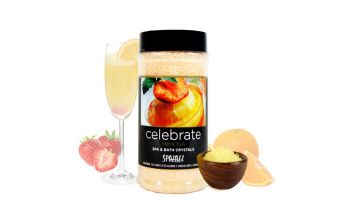 Spazazz Spa & Bath Set The Mood Aromatherapy Crystals | Mimosa - Celebrate 17oz | 509