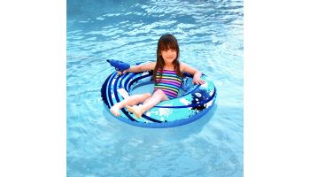Blue Wave Blaster Ring 42" Inflatable Pool Toy with Squirter | NT2833