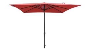 Caspian Market Umbrella | 8_#39; x 10_#39; Rectangular | Red | NU5448R