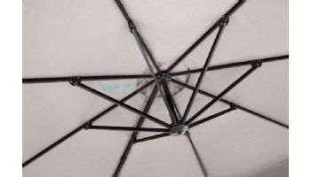 Freeport Cantilever Patio Umbrella with Valance | 11ft Octagon | Stone Sunbrella Acrylic | NU6555B