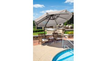 Freeport Cantilever Patio Umbrella with Valance | 11ft Octagon | Stone Sunbrella Acrylic | NU6555B