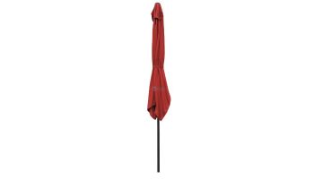 Mirage Fiesta Market Umbrella with Solar LED Lights | 9ft Octagon | Red Olefin | NU5424R