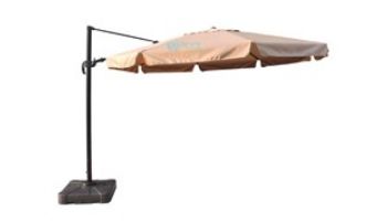 Victoria Cantilever with Valance Patio Umbrella | 13 ft Octagonal | Stone | NU6785B