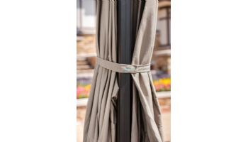 Victoria Cantilever with Valance Patio Umbrella | 13 ft Octagonal | Stone | NU6785B