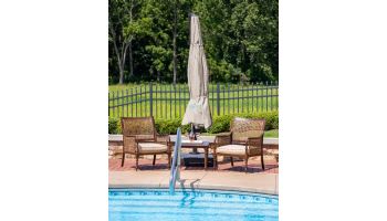 Victoria Cantilever with Valance Patio Umbrella | 13 ft Octagonal | Stone | NU6785B