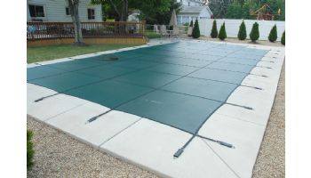 GLI 12-Year Secur-A-Pool Mesh Safety Cover | Rectangle 12' x 24' Green | 201224RESAPGRN