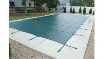 GLI 12-Year Secur-A-Pool Mesh Safety Cover | Rectangle 16' x 34' Green | 201634RESAPGRN