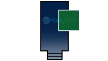 GLI 12-Year Secur-A-Pool Mesh Safety Cover | Rectangle 16' x 32' Green | 4' x 6' Center End Step | 201632RECES46SAPGRN