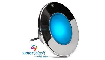 J&J Electronics ColorSplash XG-W Series RGB + White LED Pool Light Fixture | 120V Equivalent to 300W 200' Cord | LPL-F1CW-120-200-P 23045