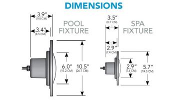 J&J Electronics PureWhite LED Pool Light XI Series | 120V Warm White Equivalent to 500W 30' Cord | LPL-F5W-120-30-P27 21163