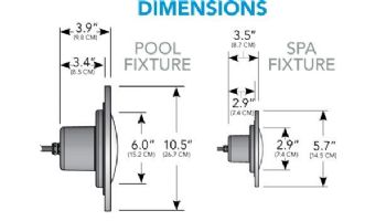 J&J Electronics PureWhite LED Spa Light | 120V Warm White Equivalent to 50W 30' Cord | LPL-S1W-120-30-P27 21137