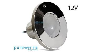 J&J Electronics PureWhite LED Spa Light | 12V Warm White Equivalent to 100W 30' Cord | LPL-S1W-12-30-P27