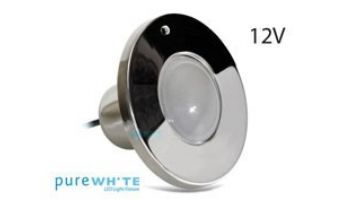 J&J Electronics PureWhite LED Spa Light | 12V Warm White Equivalent to 100W 30' Cord | LPL-S1W-12-30-P27