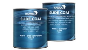 Ramuc Slide Coat High Gloss Pool Slide Protection | 1/2-Gallon Kit | Clear | 93009301