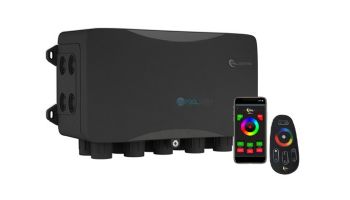 PAL Lighting Multi-Color Dual Zone Remote + Wi-Fi Control Transformer | 120W 24V DC | 64-PCR-3DW-120