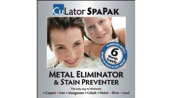 CuLator SpaPak Metal Eliminator & Stain Preventer for Spas | 6-Month Treatment | 12 / Case | CUL-SPA-1