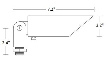 Sollos Accent Light Straight Bullet Fixture | 6" Architectural Aluminum - Textured Bronze | BSB060-TZ 995304