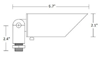 Sollos Accent Light Straight Bullet Fixture | 6.7" Natural Metal - Stainless Steel | BSB067-SS 995536