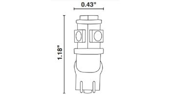 Sollos ProLED JC Series Miniature LED Lamp | Omnidirectional | 18V Equivalent to 10W | Wedge Base | 912/1WW/LED  80791