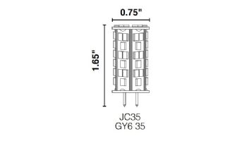 Sollos ProLED JC G4 Bi-Pin Series LED Lamp | Omnidirectional | 18V Equivalent to 35W | GY6.35 Base | JC35/4WW/LED 80830