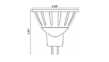 Sollos ProLED MR16 Black Series LED Lamp | Narrow Flood | 15V Equivalent to 20W | GU5.3 Base | Black | MR16NFL4/827/LED 81103