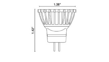 Sollos ProLED MR11 Series LED Lamp | Flood | 18V Equivalent to 20W | GU4 Base | MR11FTD/827/LED 81093