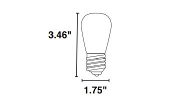 Sollos ProLED Filament Series LED Lamp | Amber Filament | 120V Equivalent to 25W | E26 Base | S14AMB2ANT/822/LED 81140