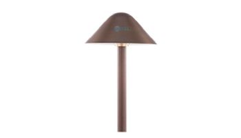 Sollos Modern Hat LED Path Light Fixture | 7" Hat 15" Stem | Natural Metal - Antique Brass | PMH070-AB-15 915257