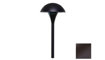 Sollos Mushroom Hat LED Path Light Fixture | 5" Hat 15" Stem | Architectural Aluminum - Textured Bronze | PMU050-TZ-15 912005