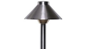 Sollos Traditional Hat LED Path Light Fixture | 4" Hat 12" Stem | Natural Metal - Antique Brass | PTH040-AB-12 915400