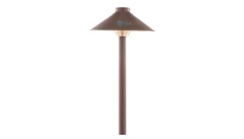 Sollos Traditional Hat LED Path Light Fixture | 7.5" Hat 12" Stem | Natural Metal - Antique Brass | PTH075-AB-12 915508