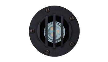 Sollos Inground LED Light Fixture with Rock Guard Cover | 5" Natural Metal - Composite Black | IGG049-CB 996200