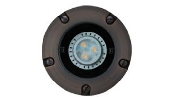 Sollos Inground LED Light Fixture with Rock Guard Cover | 5" Natural Metal - Composite Black | IGG049-CB 996200