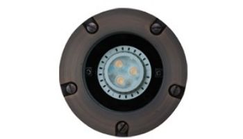 Sollos Inground LED Light Fixture with Trim Ring | 5" Natural Metal - Composite Black | IGT049-CB 996100