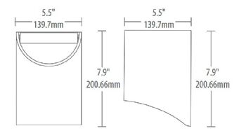 Sollos Inground LED Well Light Fixture | 5.5" Composite Black | WPO055-CB 996300