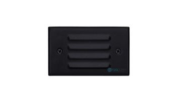 Sollos LED Step Light Fixture with Louver Faceplate | 4.8" Architectural Aluminum - Textured Black | SBL048-TB 942504