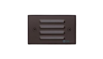 Sollos LED Step Light Fixture with Louver Faceplate | 4.8" Architectural Aluminum - Textured Black | SBL048-TB 942504