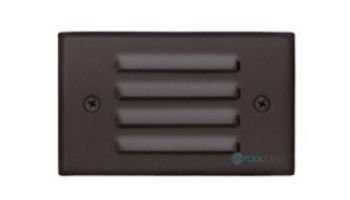 Sollos LED Step Light Fixture with Louver Faceplate | 4.8" Architectural Aluminum - Textured Bronze | SBL048-TZ 942533