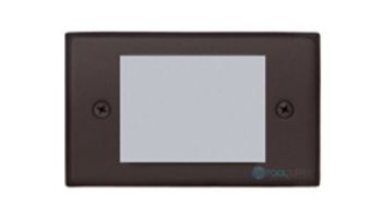 Sollos LED Step Light Fixture with Trim Faceplate | 4.8" Architectural Aluminum - Textured Black | SBT048-TB 942004