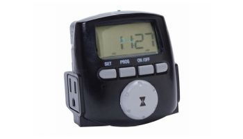 Sollos Digital Astronomical Timer | 2.5W 120V 8 Amps | Textured Black | TMDA 998205