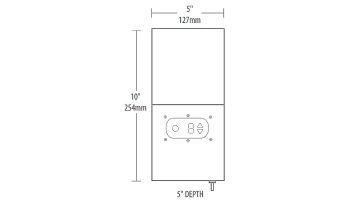 Sollos Integrated Transformer | 15V 300W/300VA 6' Cord | Stainless Steel Finish | Integrated Photocell and Timer | TR15SS-INT-300 997018