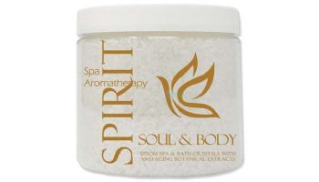 inSPAration Signature Collection Aromatherapy Epsom Salt Crystals | Spirit, Soul & Body | 16oz Jar | 902C