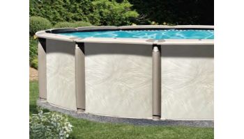 Azor 24' Round Above Ground Pool | Ultimate Package 54" Wall | 184783