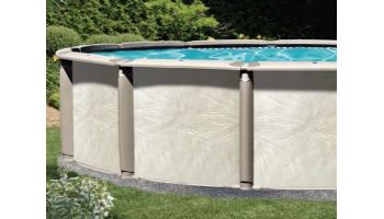 Azor 27' Round Above Ground Pool | Ultimate Package 54" Wall | 184784