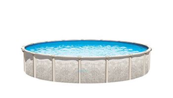 Magnus 15' Round Above Ground Pool | Ultimate Package 54" Steel Wall | 184792