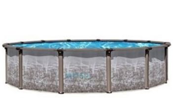 Regency LX 12_#39; Round Resin Hybrid Above Ground Pool | Ultimate Package 54_quot; Wall | 184823