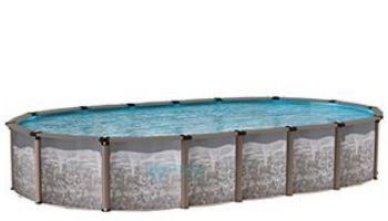 Regency LX 18' x 33' Oval Resin Hybrid Above Ground Pool | Ultimate Package 54" Wall | 184831