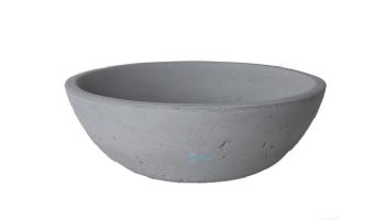 Water Scuppers and Bowls Marseilles Round Planter | 39" Sand Sandblasted without Copper Scupper Insert | WSBMAR39